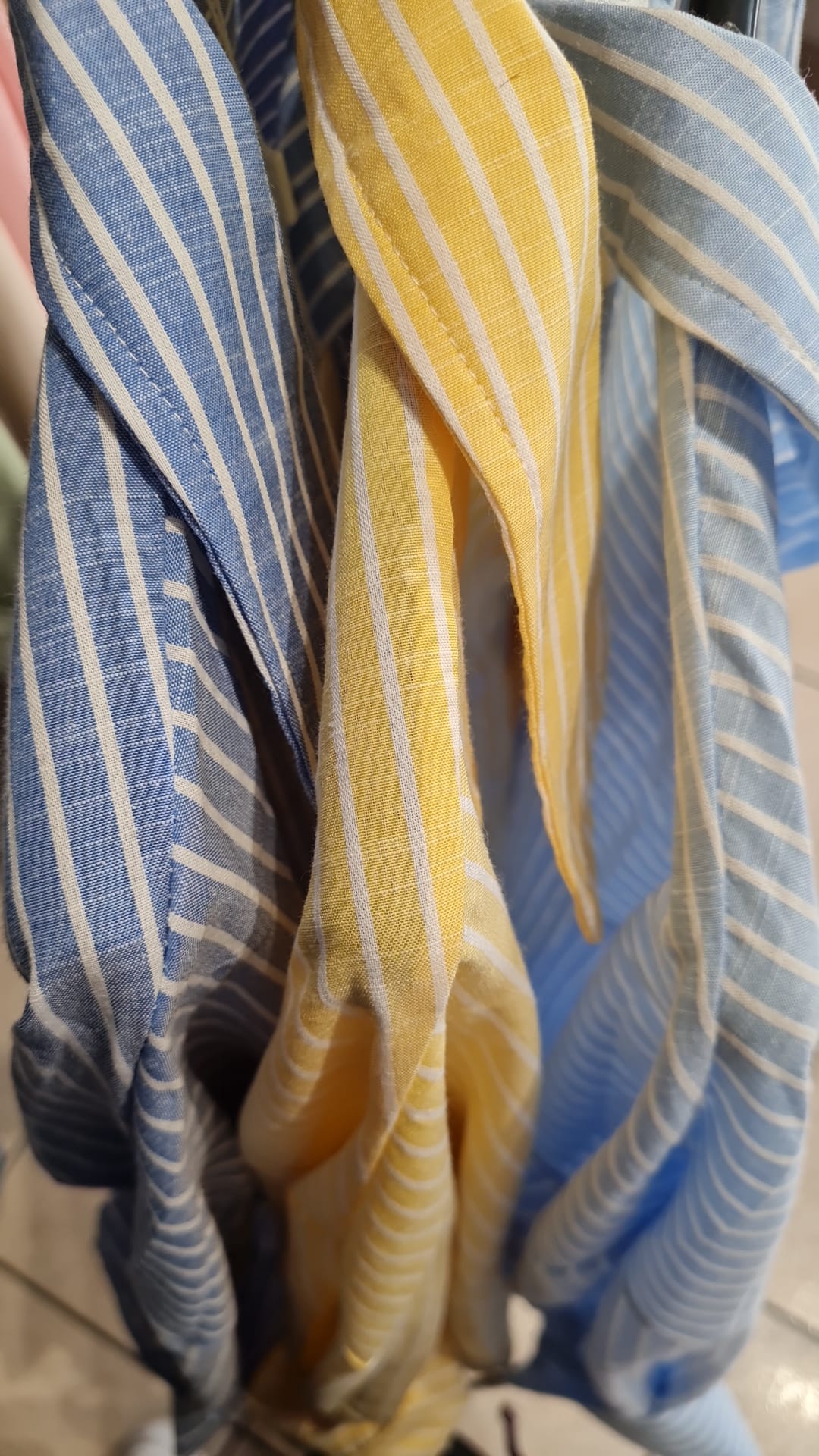 Camicia a Righe Simil Lino – Oversize